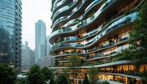 interlace,tishman,taikoo,bjarke,kimmelman,safdie,hudson yards,gehry,futuristic architecture,escala,inlet place,robarts,biopolis,condos,sathon,hearst,crevier,residential tower,penthouses,balconies