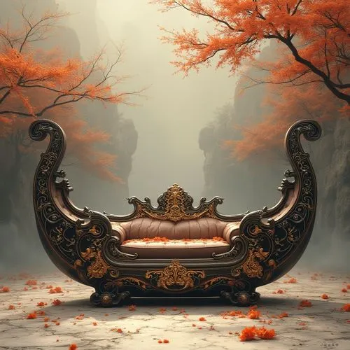 throne,round autumn frame,the throne,autumn frame,fantasy picture,daybed,Photography,Documentary Photography,Documentary Photography 01