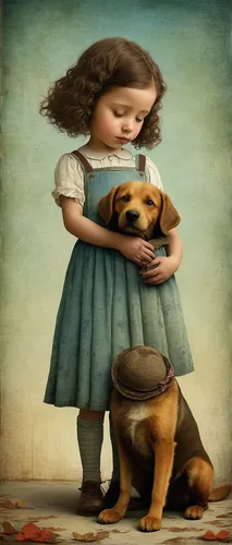 girl with dog,dog illustration,boy and dog,companion dog,jack russell,jack russel,puppy pet,the little girl,dog breed,the dog a hug,little boy and girl,animal shelter,companionship,vintage boy and girl,orphaned,little girl,cute cartoon image,children's background,canina,tenderness,Illustration,Realistic Fantasy,Realistic Fantasy 35