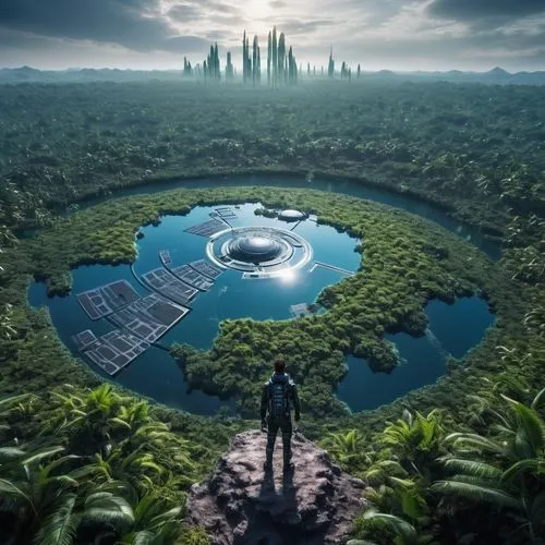 ecotopia,yavin,terraformed,alien world,alien planet,amazonica,Conceptual Art,Sci-Fi,Sci-Fi 10