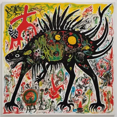 keith haring,bruno jura hound,smaland hound,folk art,color dogs,shirakami-sanchi,green animals,transylvanian hound,fukushima,pariah dog,art book,wild dog,shamanic,year of the rat,pachamama,doberman,animal figure,zodiac,hygenhund,the animals,Conceptual Art,Graffiti Art,Graffiti Art 10