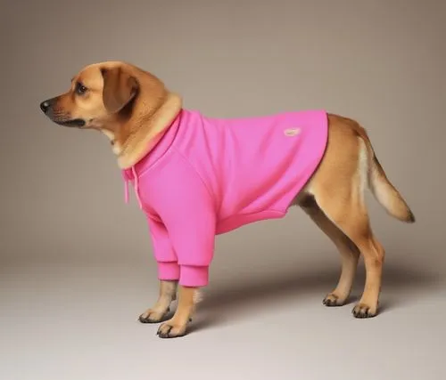 一件狗狗衣服,a dog standing up in a pink sweater,dog coat,female dog,dog clothes,pinkola,oberweiler,canine rose,the pink panter,herd protection dog,labrador,sharpay,barkdoll,nintendogs,labrador retriever,pu