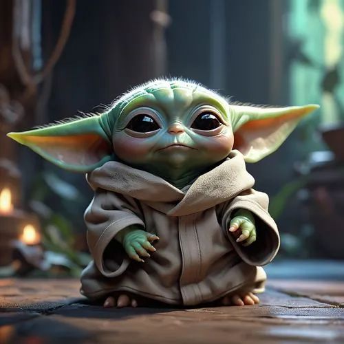 yoda,scandia gnome,goblin,jedi,gnome,cg artwork,elf,wicket,knuffig,princess leia,3d model,imp,dwarf,tekwan,baby elf,fgoblin,3d render,yogi,ori-pei,3d rendered