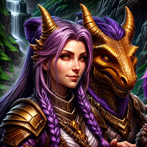 fantasy portrait,golden unicorn,twitch icon,purple and gold,massively multiplayer online role-playing game,custom portrait,fantasy art,gold and purple,portrait background,zodiac sign libra,horn of ama