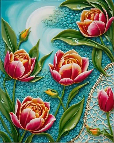 flower painting,lotuses,water lily plate,lotus blossom,lotus flowers,water lotus,Photography,General,Realistic