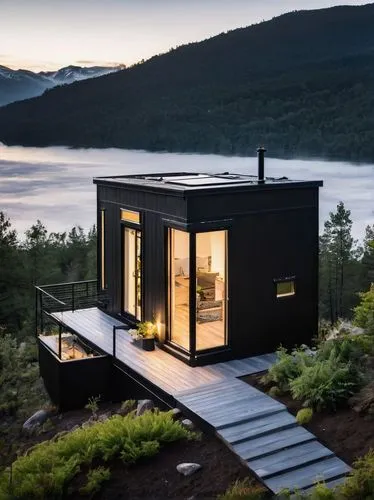 inverted cottage,cubic house,snohetta,mirror house,cube house,kundig,house by the water,the cabin in the mountains,electrohome,summer cottage,small cabin,summer house,tadoussac,deckhouse,squam,cube stilt houses,dunes house,bohlin,floating huts,mauricie,Illustration,Black and White,Black and White 33