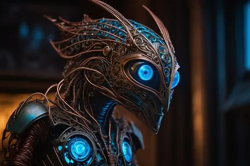 garuda,echo,alien warrior,nebula guardian,cyborg,symetra,raven sculpture,argus,valerian,avatar,electro,blue enchantress,nova,with the mask,patung garuda,blue peacock,sadu,kadala,predator,light mask,Illustration,Realistic Fantasy,Realistic Fantasy 25