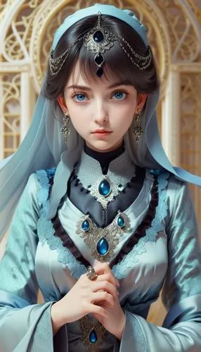 anime, manga, bright and saturated colors, sport suit, blue eyes, black hair, arabian,real anime arabian face reference,noblewoman,zhui,xufeng,diaochan,xuanwei,yuanji,Unique,3D,3D Character