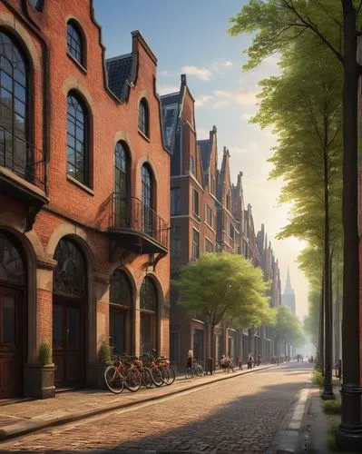 speicherstadt,spui,brownstones,bremen,hafencity,townhouses,red brick,red bricks,redbrick,the cobbled streets,laclede,rowhouses,row houses,luebeck,hamsterdam,cobblestoned,hamburg,sidestreet,cobblestone,townhomes,Art,Classical Oil Painting,Classical Oil Painting 41