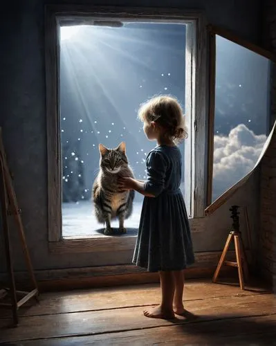 photo manipulation,photomanipulation,fantasy picture,imaginarium,magic mirror,the little girl,little boy and girl,children's background,the little girl's room,photoshop manipulation,image manipulation,imaginaire,compositing,imagination,storybook,donsky,magical moment,my neighbor totoro,surrealism,gekas,Photography,Documentary Photography,Documentary Photography 22