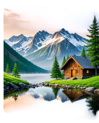 landscape background,home landscape,house in mountains,mountain scene,log home,nature background,small cabin,the cabin in the mountains,log cabin,alpine landscape,mountain hut,mountain landscape,house with lake,lonely house,background view nature,mountain huts,house in the mountains,nature landscape,beautiful landscape,salt meadow landscape,Conceptual Art,Daily,Daily 33