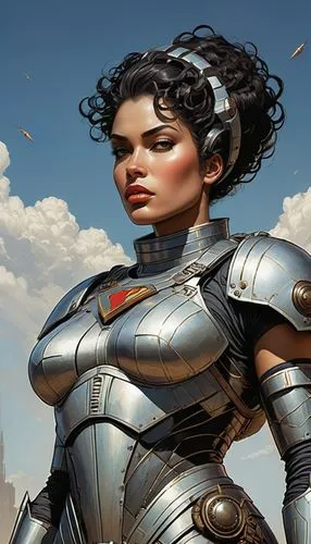 joan of arc,female warrior,heroic fantasy,sci fiction illustration,cuirass,breastplate,warrior woman,swordswoman,paladin,knight armor,heavy armour,armor,fantasy woman,jaya,fantasy art,armour,artemisia,armored,wind warrior,sterntaler,Illustration,Realistic Fantasy,Realistic Fantasy 45