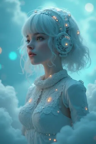 fantasy portrait,cielo,fantasy picture,the snow queen,mystical portrait of a girl,3d fantasy,Photography,Fashion Photography,Fashion Photography 03