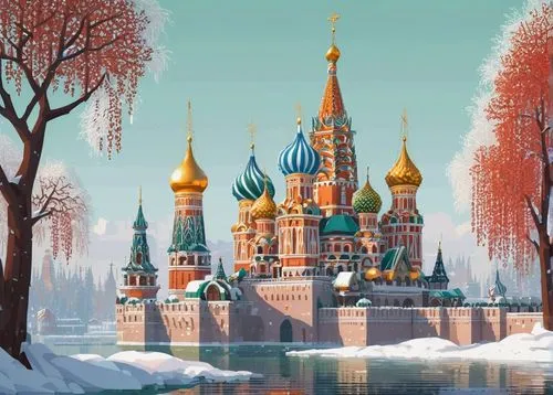 saint basil's cathedral,basil's cathedral,fairy tale castle,moscou,fairytale castle,moscow city,russie,russian winter,russland,moscow,rusia,the red square,winter village,moscovites,loskov,russian folk style,red square,ice castle,winter background,rossia,Unique,Pixel,Pixel 01