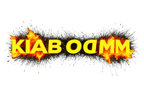 Explosive sound wave, kaboom text, bold font, dynamic movement, shattered glass particles, smoke trails, orange-yellow blast, intense lighting, 3D rendering, realistic physics, close-up shot, dramatic