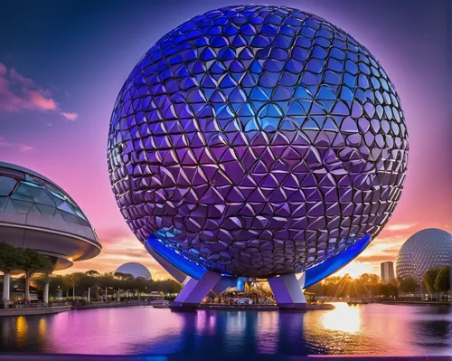 epcot ball,epcot spaceship earth,epcot center,epcot,walt disney world,walt disney center,disney world,glass sphere,musical dome,crystal egg,spheres,globe flower,ball-shaped,the golf ball,orlando florida,spherical image,futuristic architecture,shanghai disney,the globe,prism ball,Conceptual Art,Sci-Fi,Sci-Fi 03