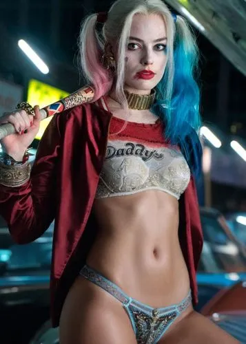 harley quinn,harley,bodypaint,xmen,abs,comiccon,toni,comic-con,rockabella,comicbook,barbie,sexy woman,marylyn monroe - female,jasmine sky,bat,katana,neo-burlesque,lollipop,eleven,mini