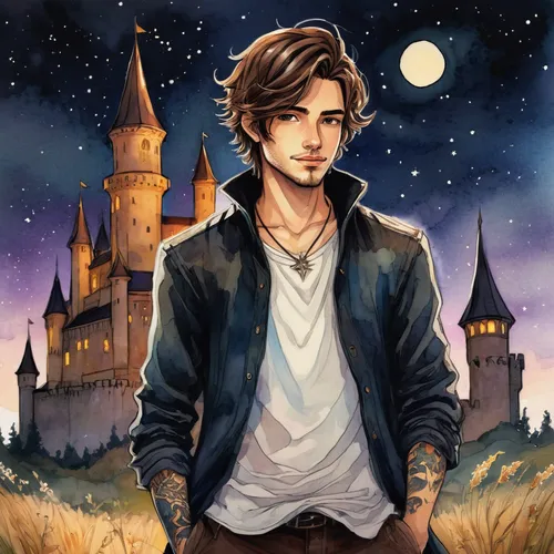 hogwarts,harry potter,fairy tale character,hamelin,fantasy portrait,cg artwork,fawkes,harry,castle of the corvin,rowan,newt,albus,potter,fairytale characters,magical adventure,castle,castel,fantasy art,fantasy picture,fairy tale,Illustration,Realistic Fantasy,Realistic Fantasy 23