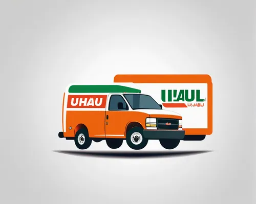 Design a sleek and modern U-Haul logo for a tech startup.,vehicle transportation,commercial vehicle,isuzu,delivery truck,deliver goods,advertising vehicle,delivery trucks,light commercial vehicle,parc