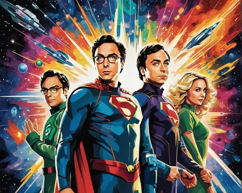 the big bang theory,superfamilies,superfriends,supercouples,superhumans,superman,Conceptual Art,Sci-Fi,Sci-Fi 06