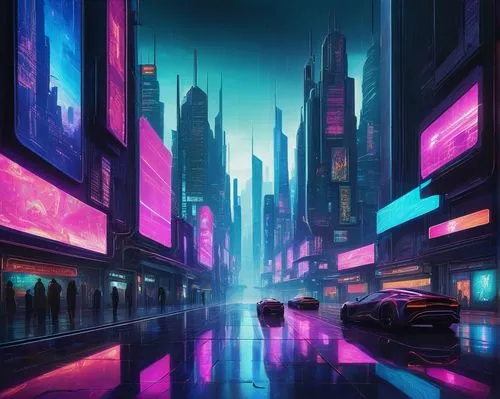 cityscape,cyberpunk,cybercity,futuristic landscape,colorful city,cybertown,metropolis,futuristic,fantasy city,cyberscene,urban,city at night,polara,tokyo city,synth,cityzen,bladerunner,shinjuku,urbanworld,cyberworld,Illustration,Realistic Fantasy,Realistic Fantasy 35