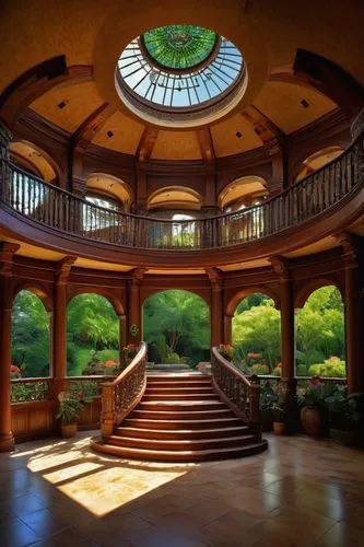 cochere,philbrook,atriums,maymont,circular staircase,bellingrath gardens,conservatory,fernbank,rotunda,outside staircase,woodway,breezeway,atrium,staircase,winding staircase,marylhurst,musical dome,cantigny,japanese garden,staircases,Art,Classical Oil Painting,Classical Oil Painting 03