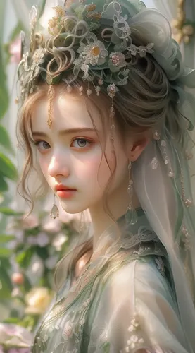 faery,flower fairy,faerie,jessamine,garden fairy,fairy queen,fairy tale character,white rose snow queen,flower girl,fae,little girl fairy,girl in flowers,white blossom,dryad,fairy,elven flower,spring crown,fantasy portrait,lily of the field,child fairy