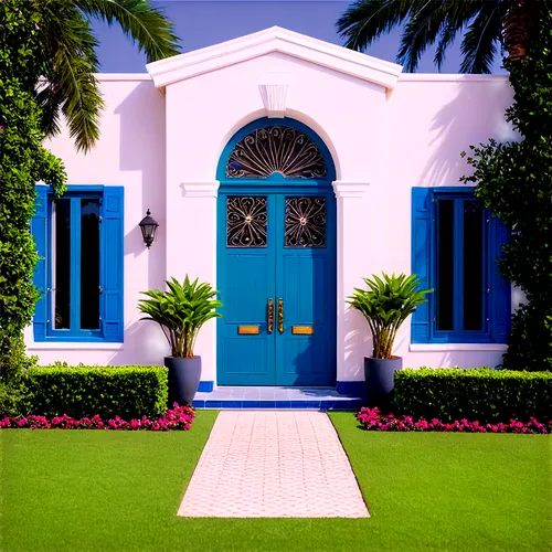 blue doors,blue door,majorelle blue,garden door,exterior decoration,front door,houses clipart,plantation shutters,fairy door,home door,3d rendering,doors,holiday villa,doorway,white picket fence,shutters,classical architecture,house entrance,miniature house,florida home,Photography,Documentary Photography,Documentary Photography 04