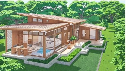 floorplan home,garden elevation,house drawing,holiday villa,pool house,3d rendering,house floorplan,modern house,eco-construction,bungalow,build by mirza golam pir,mid century house,residential house,