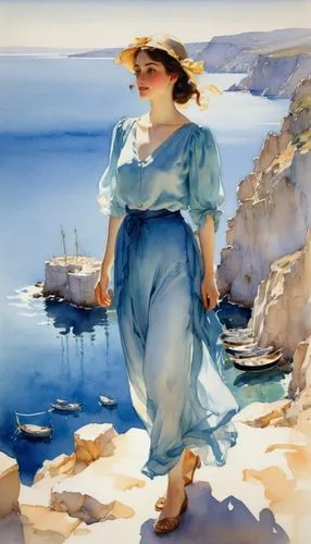 margetts,heighton,margetson,palizzi,cyclades,elytis,regner,daines,mediterranee,martindell,marquet,watercolor blue,domergue,catalfamo,capri,dussel,mignot,azzurro,follieri,mortenson,Illustration,Paper based,Paper Based 23