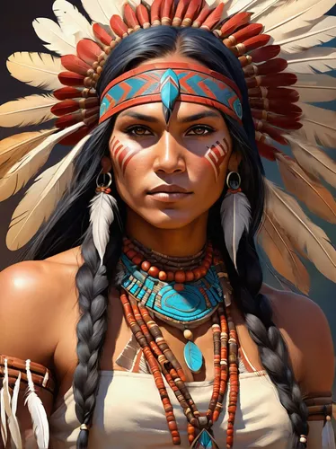 american indian,native american,the american indian,indian headdress,tribal chief,cherokee,pocahontas,amerindien,warrior woman,native,indigenous,headdress,aborigine,first nation,war bonnet,shamanism,red chief,shamanic,anasazi,native american indian dog,Illustration,Realistic Fantasy,Realistic Fantasy 01