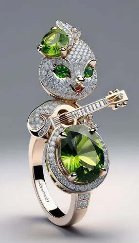 Nhẫn cây đàn với đá peridot,mouawad,diopside,ring jewelry,aaaa,chaumet,boucheron,gemology,tremolite,aaa,olivine,chopard,celebutante,engagement rings,diamond ring,jewellers,diamond jewelry,bvlgari,jewe