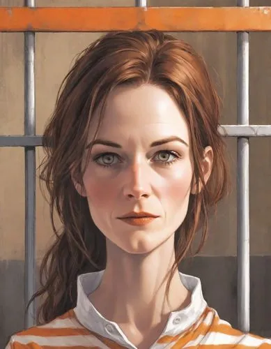 portrait of a girl,girl portrait,prisoner,clementine,the girl's face,the girl at the station,artist portrait,woman face,rust-orange,young woman,woman's face,david bates,high-wire artist,woman portrait,lilian gish - female,cinnamon girl,girl in t-shirt,woman thinking,the girl,prison,Digital Art,Comic