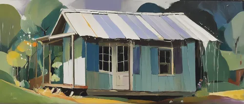 garden shed,sheds,wooden hut,beach hut,shed,farm hut,house painting,huts,cottage,summer cottage,little house,fisherman's hut,beach huts,railway carriage,summer house,small house,outhouse,woman house,small cabin,wooden house,Art,Artistic Painting,Artistic Painting 41