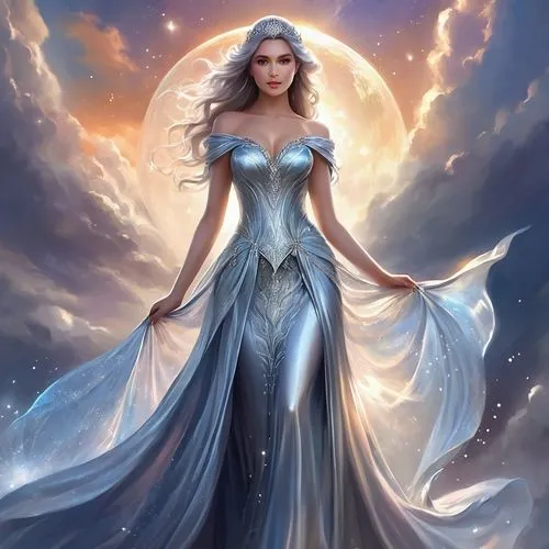 blue enchantress,margaery,galadriel,fantasy woman,margairaz,sigyn,Illustration,Realistic Fantasy,Realistic Fantasy 01