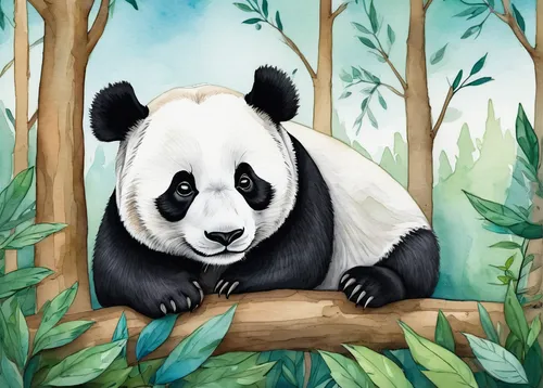 Create cute panda sketches in a whimsical forest setting.,chinese panda,panda,giant panda,pandas,panda bear,pandabear,little panda,kawaii panda,lun,oliang,bamboo,panda cub,kawaii panda emoji,baby pand