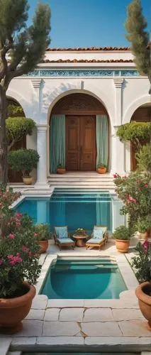 pool house,holiday villa,provencal,provencal life,dorne,mediterranean,private house,3d rendering,masseria,luxury property,hacienda,dreamhouse,riviera,houses clipart,palmilla,tropical house,spanish tile,house with caryatids,villa,bougainvilleans,Art,Artistic Painting,Artistic Painting 06