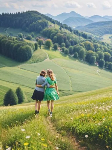 In an idyllic village in the Allgäu, the two former schoolmates Sabine and Birgit finally found time for each other again. A whole month in summer belonged just to them, a time of rediscovery and unex