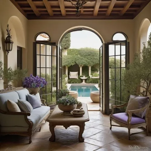 patio furniture,sunroom,outdoor furniture,loggia,patio,cochere,pergola,plantation shutters,patios,french windows,luxury home interior,orangery,alcove,chaise lounge,porch,courtyard,garden furniture,spanish tile,highgrove,hovnanian,Art,Artistic Painting,Artistic Painting 24