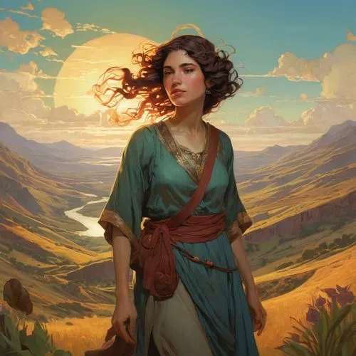 rosa ' amber cover,fantasy portrait,artemisia,the wanderer,merida,rowan,wanderer,mystical portrait of a girl,mountain spirit,bunches of rowan,cassia,portrait background,free land-rose,heroic fantasy,world digital painting,sultana,plains,prairie,transistor,fantasy picture,Conceptual Art,Fantasy,Fantasy 18