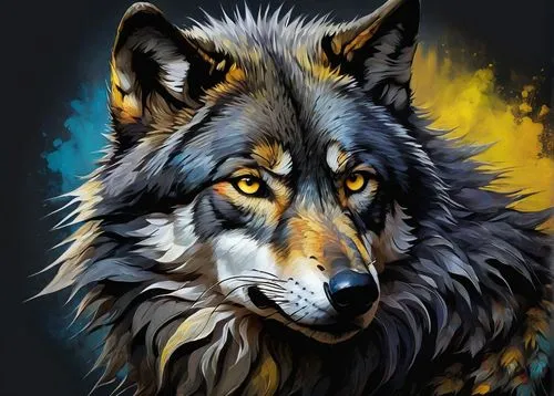 gray wolf,european wolf,constellation wolf,wolf,howling wolf,wolfdog,wolves,bohemian shepherd,canidae,digital painting,wolf bob,animal portrait,coyote,howl,werewolf,digital art,northern inuit dog,malamute,canis lupus,furta,Art,Artistic Painting,Artistic Painting 04