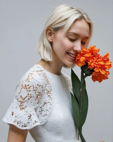 floral,embroidered flowers,floral silhouette frame,orange floral paper,flower,white dress,Photography,Fashion Photography,Fashion Photography 25