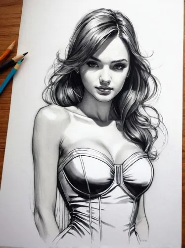 charcoal drawing,wonderwoman,wonder woman,charcoal pencil,girl drawing,pencil drawing,charcoal,panabaker,pencil drawings,laoghaire,scarlet witch,dazzler,line art,mono-line line art,handdrawn,airbrushing,sketching,drawing mannequin,drawn,dessin,Illustration,Realistic Fantasy,Realistic Fantasy 23