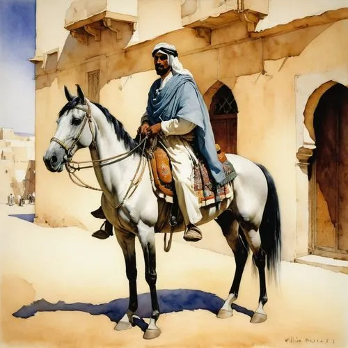 An Arab horseman man,tuareg,andalusian,taroudant,arabians,bedouin,jaisalmer,hadhramaut,tuaregs,cheikh,sheikh zayed,nasimi,morroco,mandaean,arabian horse,nasruddin,kasbah,motlaq,arabist,emirati,barbary