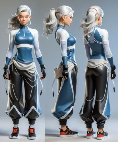 referencia personaje,reference futuristic outfits,impa,ahsoka,katara,ssx,winterblueher,korana,Unique,3D,3D Character