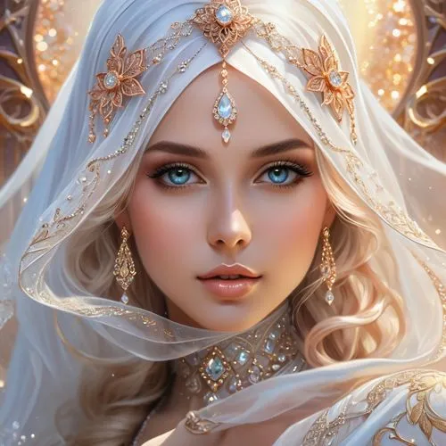 normal hand with four fingers and one thumb,fantasy portrait,fantasy art,mystical portrait of a girl,bridal,faery,fairy queen,sun bride,white rose snow queen,bridal jewelry,bridal veil,bridal accessor