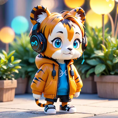 cute cartoon character,tiger cub,tigerle,young tiger,pubg mascot,cub,chestnut tiger,kyi-leo,chibi,wind-up toy,tracer,child fox,funko,3d figure,toyger,3d model,tiger head,honoka,chibi girl,hatsune miku,Anime,Anime,Cartoon