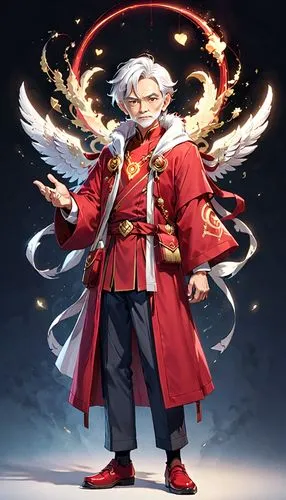 shuanghuan noble,fire angel,fire master,wuchang,flame spirit,fire poker flower,emperor,red cloud,red chief,magus,admiral von tromp,fire devil,merlin,flame robin,solomon's plume,high priest,yi sun sin,qi-gong,imperial coat,cardinal,Anime,Anime,General