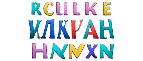 Colorful alphabet, 3D metallic letters, shiny surface, reflective material, bold font, serif font, sans-serif font, uppercase, lowercase, italicized, distressed texture, wooden background, softbox lig