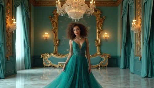 a floor-length dress,turquoise wool,vrih,ball gown,turquoise,tosca,rih,teal,opulence,ballgown,ritzau,opulently,jasmine blue,color turquoise,tiana,emerald,opulent,navys,teal blue asia,cuban emerald,Photography,General,Realistic